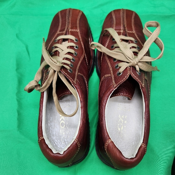 Geox Mens Size 43 US 10 Brown Lace Up Everyday Casual Stylish Comfort Shoes - Picture 6 of 14